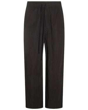 Thom Krom Elasticated-Waist Straight-Leg Trousers - Black
