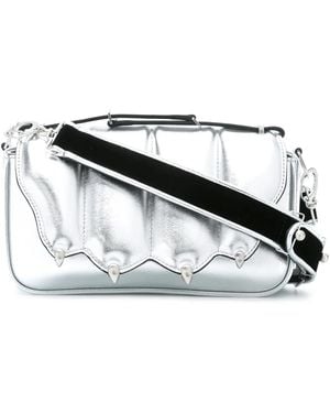 Marco De Vincenzo Claw Design Shoulder Bag - Metallic