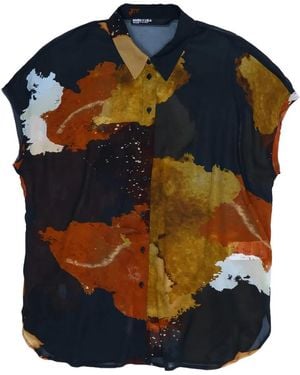 Bimba Y Lola Blot Pattern Button Shirt - Blue