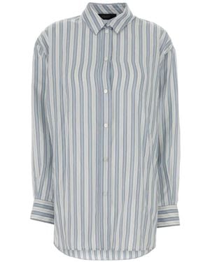 Gucci Camisa A Rayas - Gris