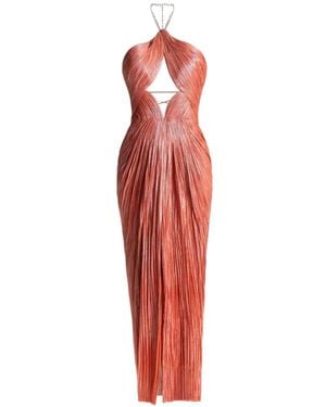 Maria Lucia Hohan Robe Mi-Longue Adriana À Découpes - Red