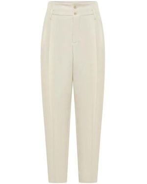 Alberta Ferretti Straight-Leg Pants - White