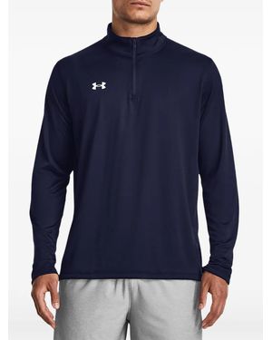 Under Armour Tech Team Long-Sleeve Polo Shirt - Blue