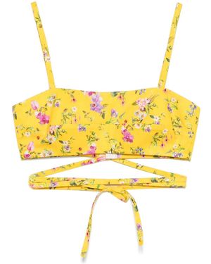 PAOLA ZUIN Bralette トップ - イエロー