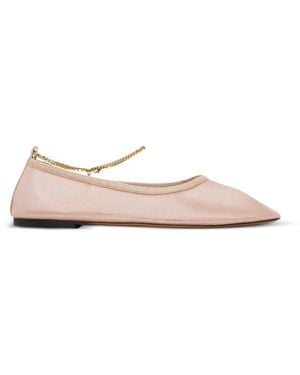 Stella McCartney Chain-Detail Ballet Flats - Pink