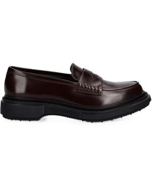 Adieu Polished Leather Loafers - Black