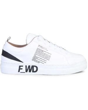 F_WD Text Print Sneakers - White