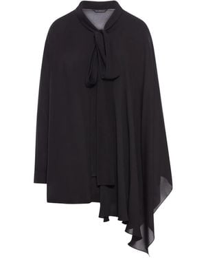 Balenciaga Scarf Blouse - Black