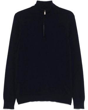 Bompard Half-Zip Jumper - Blue