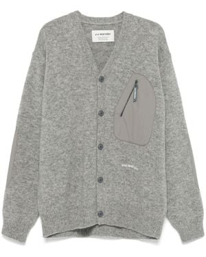 and wander 62 Cardigan - Grey