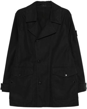 Stone Island Buttoned Pocket Jacket - Black