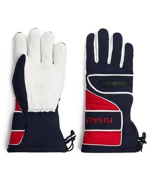 Fusalp Slalom Zip-Pocket Ski Gloves - Blue