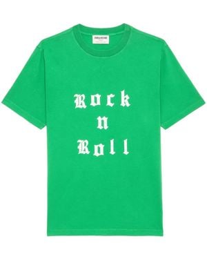 Zadig & Voltaire Edwin Rock And Roll Tシャツ - グリーン