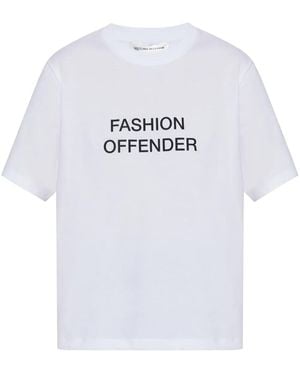 Victoria Beckham Fashion Offender Cotton T-Shirt - White