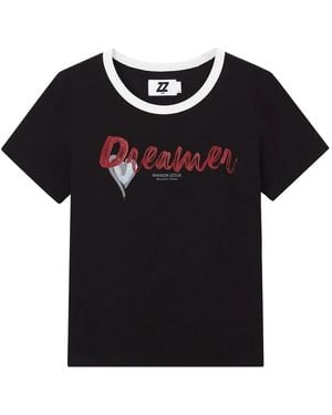 Izzue Dreamer Graphic-Print T-Shirt - Black
