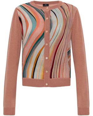 Paul Smith ストライプ カーディガン - ピンク