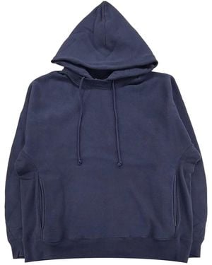 N. Hoolywood X Champion Logo-Embroidered Hoodie - Blue