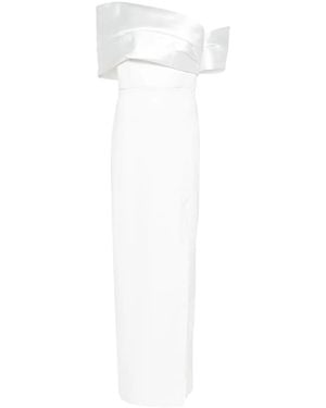 Solace London Alexis Off-Shoulder Maxi Dress - White