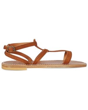 K. Jacques Flache Arelate Sandalen - Braun