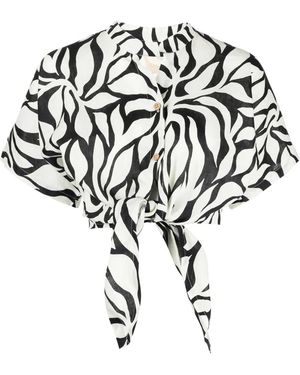 Cala De La Cruz Chemise Leroy À Nouer - Blanc