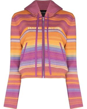 Marc Jacobs Sudadera The Cropped con cremallera - Morado