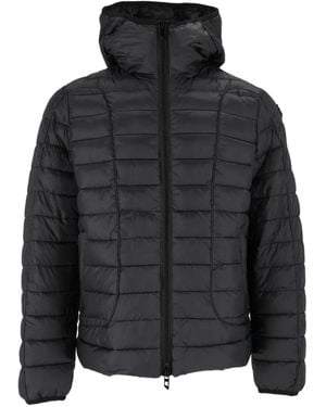 DIESEL Puffer Jacket With Tonal Piping - Black