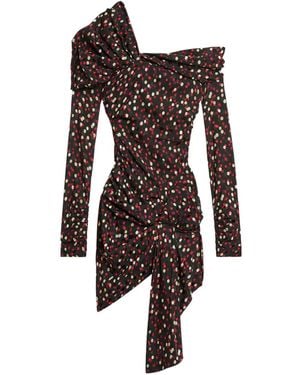 Isabel Marant Elara Mini-Jurk Met Stippen - Bruin