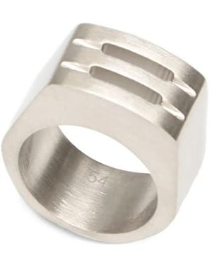 Rick Owens Grill Ring Mit Cut-Out - Weiß