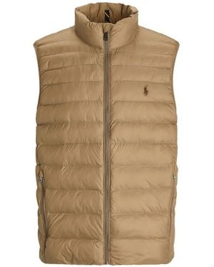 Polo Ralph Lauren Gilet À Logo Brodé - Natural