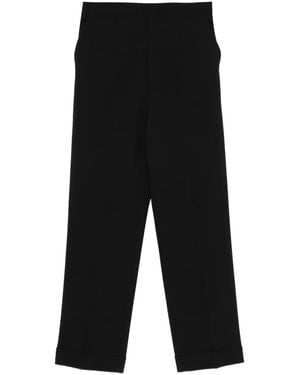 Alberta Ferretti Cuffed Side-Pocket Pants - Black