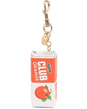 Anya Hindmarch Club Orange キーホルダー - ホワイト