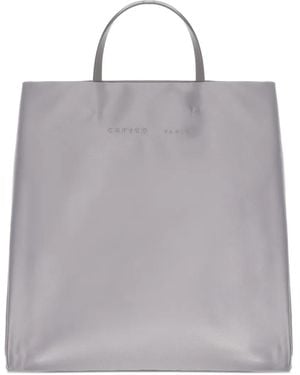 Carven Smooth Tote Bag - Grey