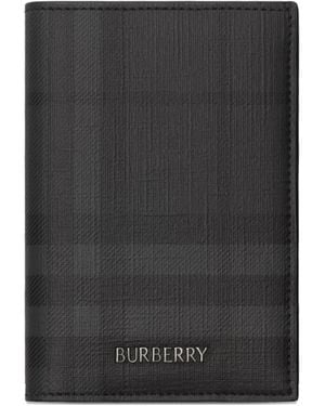 Burberry City Check Passport Holder - Black