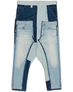 Junya Watanabe Patchwork Panelled Jeans - Blue