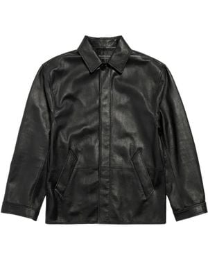 Balenciaga Chaqueta Con Cuello De Polo - Negro