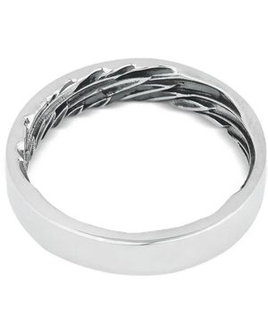 Mate Textured Ring - Metallic