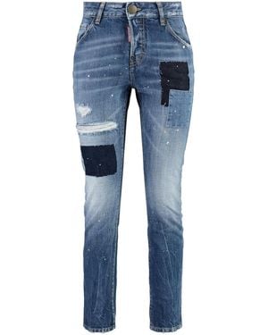 DSquared² Cool Girl Cropped-Jeans - Blau