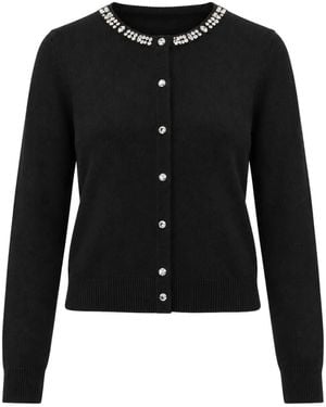 Kaos Crystal-Embellished Cardigan - Black