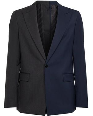 KARL LAGERFELD X Cara Delevingne Bi-color Blazer - Black