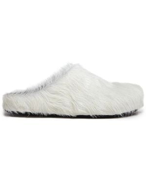 Marni Fussbett Mules - White