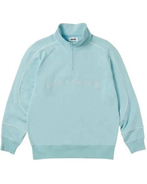 Palace Piped Zip-Up Sweatshirt - Blue