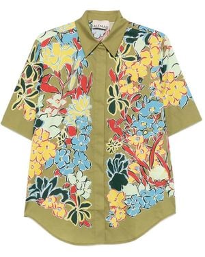ALÉMAIS Solstice Floral-Print Shirt - Green