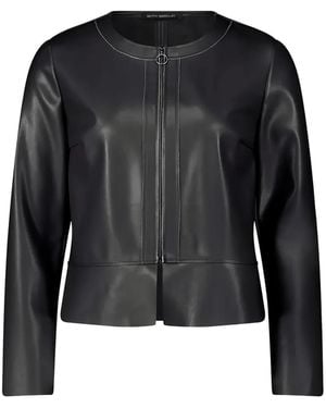 Betty Barclay Short Zipper Blazer - Black