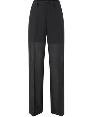 Department 5 Notes Pleated Pants - Black