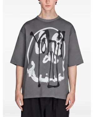 Y-3 Chito Graphic-Print T-Shirt - Grey