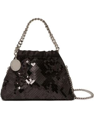 Stella McCartney Mini Sac Falabella À Sequins - Noir