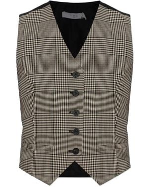 IRO Kraig Check-Pattern Vest - Grey