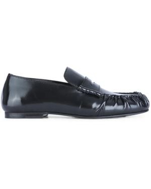 Alohas Aven Ruched Penny Loafers - Blue