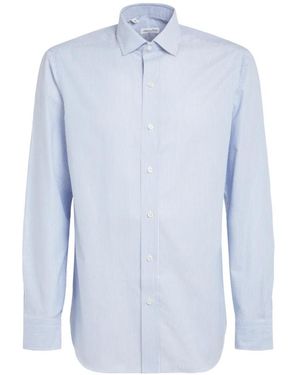 Salvatore Piccolo Striped Shirt - Blue