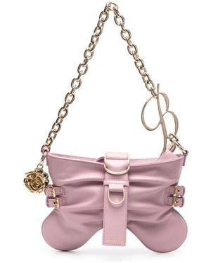 Blumarine Borsa A Spalla Butterfly Grande - Rosa